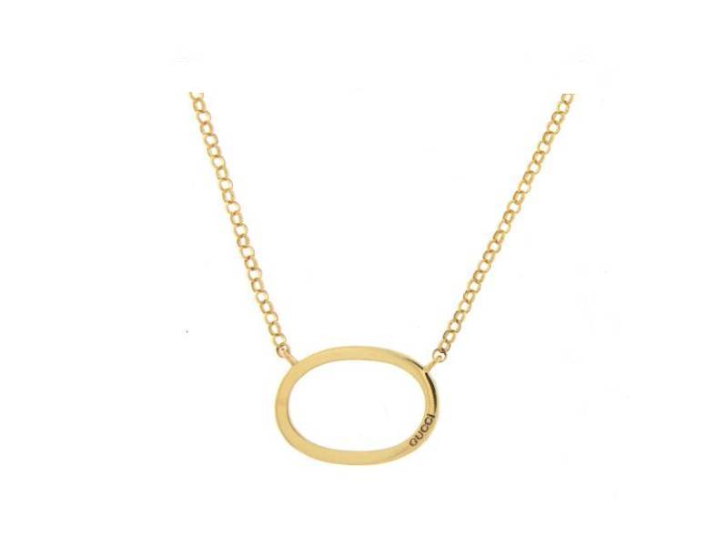 18KT YELLOW GOLD NECKLACE CHARMS GUCCI 1430921J